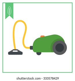Icon of green vacuum cleaner