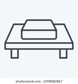 Icon Grilled Foods. related to Cooking symbol. line style. simple design editable. simple illustration