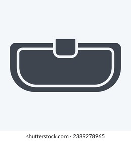 Icon Grills. related to Car Parts symbol. glyph style. simple design editable. simple illustration
