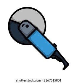 Icon Of Grinder. Editable Bold Outline With Color Fill Design. Vector Illustration.