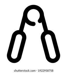 icon grip hand using line style