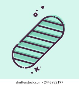Icon Griptape. related to Skating symbol. MBE style. simple design illustration