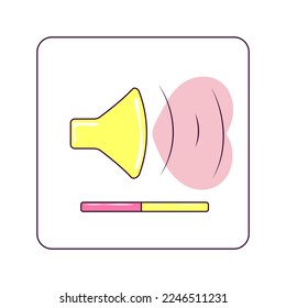 Icon Gromophone or Speaker Icon Sounds of Love Podcast for Day of Valentine