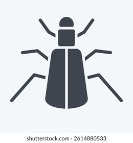 Icon Ground. related to Insects symbol. glyph style. design editable