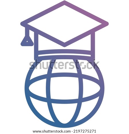 the icon group returns to school made with the theme of education using the gradation line style