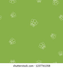 Icon of group of six people seamless pattern. Simple vector illustration. Green background.