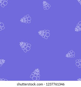 Icon of group of ten people seamless pattern. Simple vector illustration. Purple background.