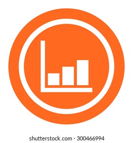 Icon of growing histogram
