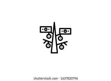 Icon Growth Vector Graphic Illustrator perfect for Business and Finance