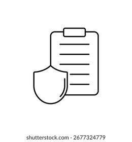 Icono de una garantía, aislado contra un fondo limpio.