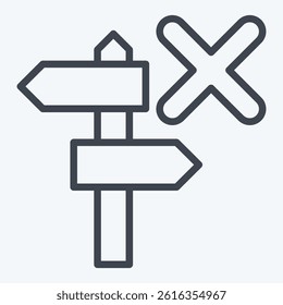 Icon Guide. related to Exclamation symbol. line style. design editable