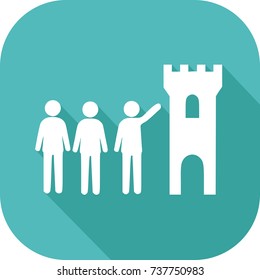 Icon of a guided tour