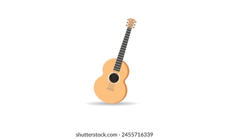 icon guitar cute cartoon, suitable for coloring book