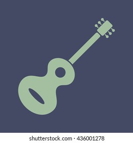 Icon of Guitar. Eps-10.