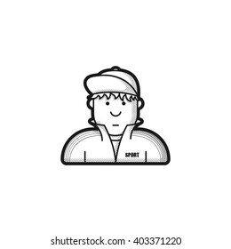 icon guy in a tracksuit and baseball cap