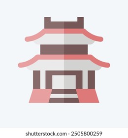 Icon Gyeongbong. related to Korea symbol. flat style. simple illustration