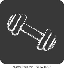 Icon Gym. suitable for education symbol. chalk Style. simple design editable. design template vector