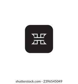 icon h modern, simple, abstract