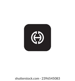 icon h modern, simple, abstract