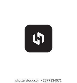 Symbol h modern, einfach, abstrakt