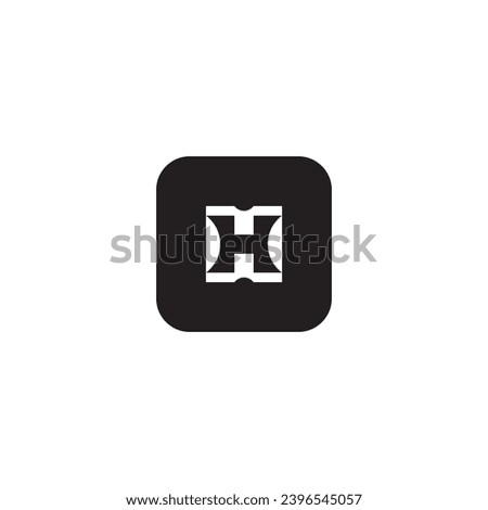 icon h modern, simple, abstract