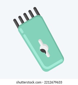 Icon Hair Clipper. suitable for Barbershop symbol. flat style. simple design editable. design template vector. simple illustration