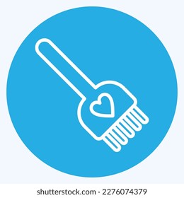 Icon Hair Dye Brush. related to Barbershop symbol. Beauty Saloon. simple illustration