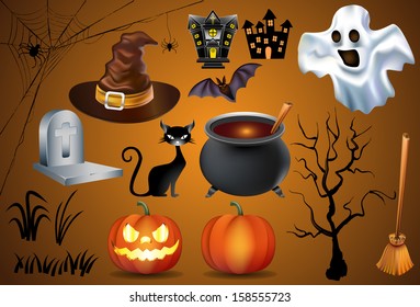 the icon halloween color