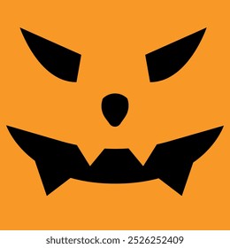 Fondo de calabaza de cara de halloween
Sobre un fondo anaranjado, una cara de calabaza de Halloween con dientes de miedo