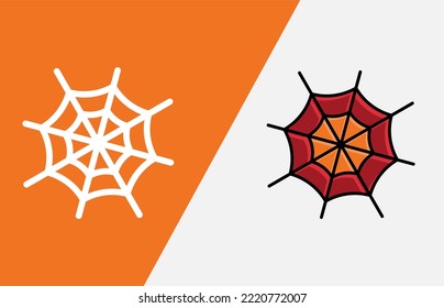 Icon Halloween pack Outline style and color full glyph style, illustration style. easy to use and editable color.