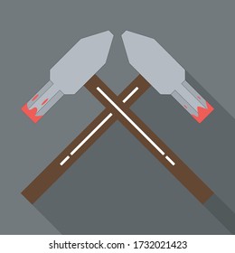 The icon of the hammer