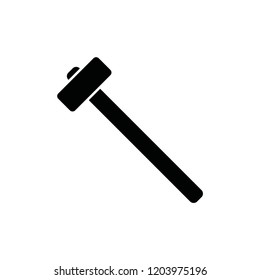 icon of hammer. Craftsman symbol. vector illustration