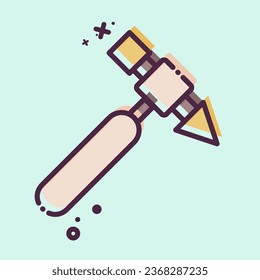 Icon Hammer. related to Welder Equipment symbol. MBE style. simple design editable. simple illustration