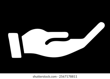 icon of hand in begging pose