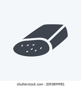 Icon Hand Cheese - Glyph Style - Simple illustration,Editable stroke,Design template vector, Good for prints, posters, advertisements, announcements, info graphics, etc.