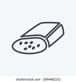 Icon Hand Cheese - Line Style - Simple illustration,Editable stroke,Design template vector, Good for prints, posters, advertisements, announcements, info graphics, etc.