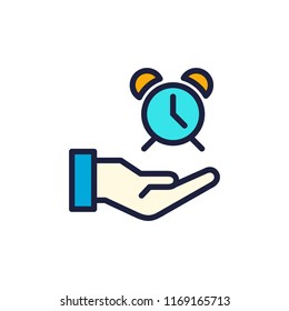 icon hand clock