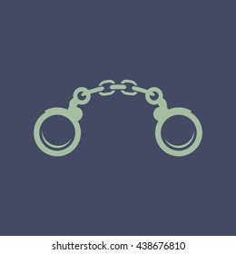 Icon of Hand Cuffs. Eps-10.
