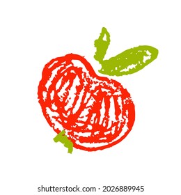 Das Symbol in der Hand zeichnet den Stil. Zeichnen mit Wachskräften, Kreativität von Kindern