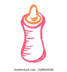 Das Symbol in der Hand zeichnet den Stil. Zeichnen mit Wachskräften, Kreativität von Kindern