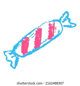Das Symbol in der Hand zeichnet den Stil. Zeichnen mit Wachskräften, Kreativität von Kindern