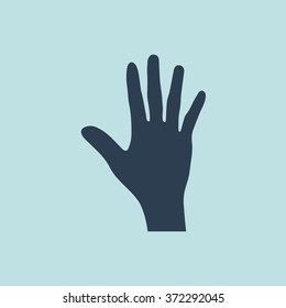 Icon of Hand. EPS-10.