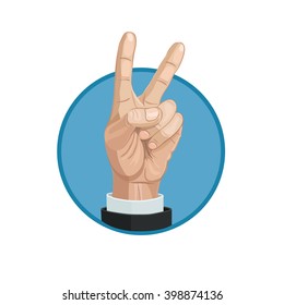   icon hand of freedom and independence 