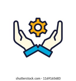 icon hand gear