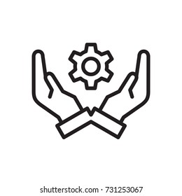icon hand gear