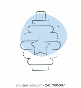Icon Hand Grenade. related to Weapons symbol. Color Spot Style. simple design editable. simple illustration