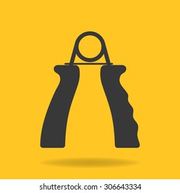 Icon of hand grip exerciser or trainer.