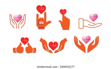icon
Hand and heart symbol showing love and care.