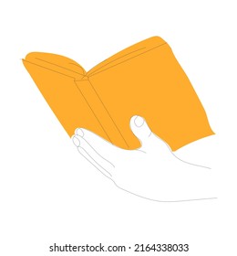 Symbol einer Hand, die eine Glühbirne hält. Vektorgrafik-Stil ist flach auf weißem, isoliertem Hintergrund. Linienstil, Skizze, Symbol, Minimalismus