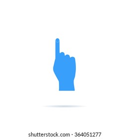 Icon hand with index finger extended.